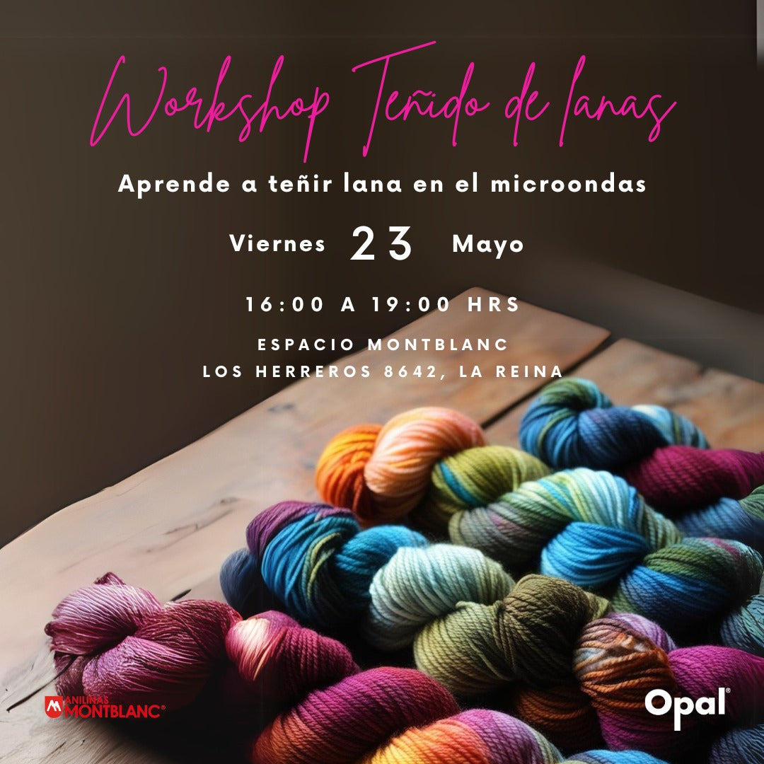 Workshop Teñido de Lana en Microondas