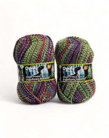 Lana Opal Black Dragon Verde