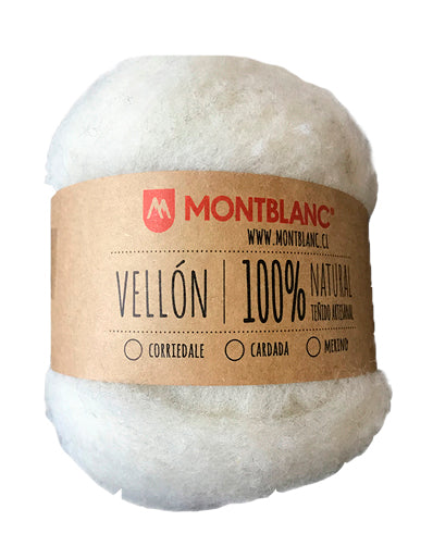 Lana Cardada 50gr - Crudo