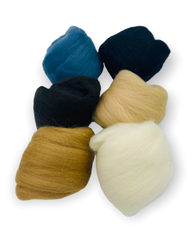 Lana Corriedale 28 Micras 6 colores - 60grs