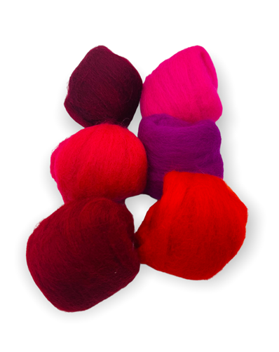 Lana Corriedale 28 Micras 6 colores - 60grs
