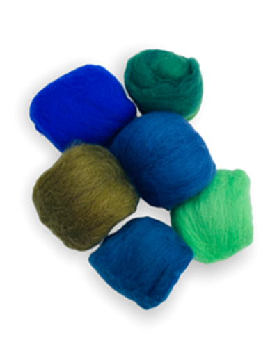 Lana Corriedale 28 Micras 6 colores - 60grs