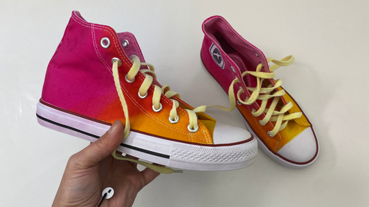 TIÑE TUS ZAPATILLAS DE LONA