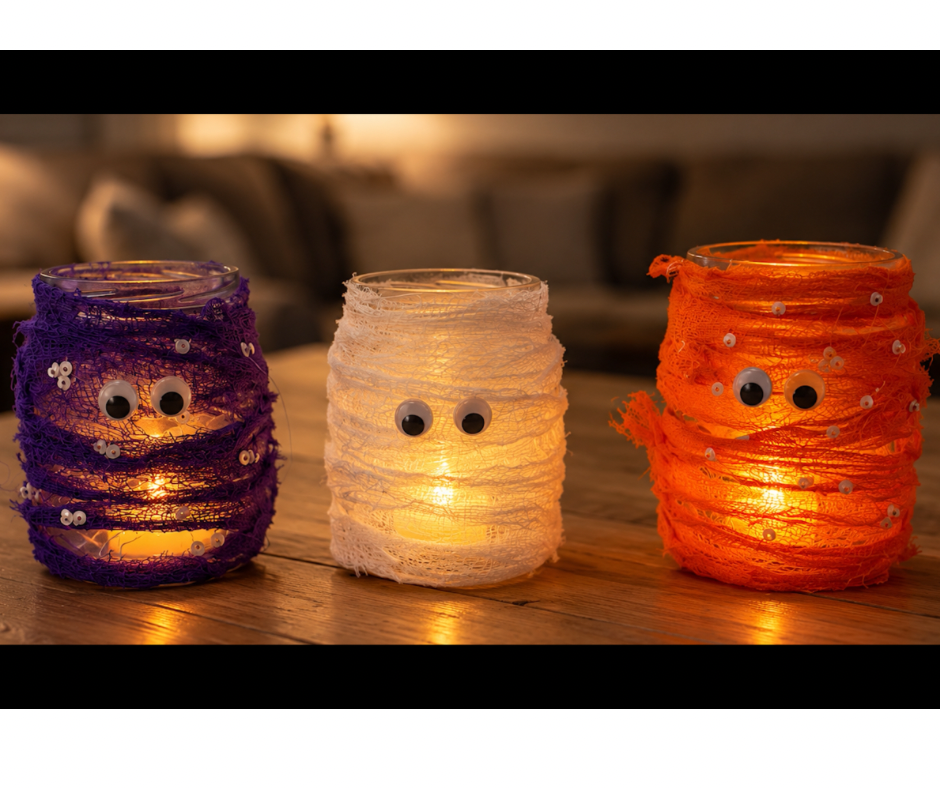 🎃 Halloween sustentable: transforma frascos de vidrio en una decoración terroríficamente creativa
